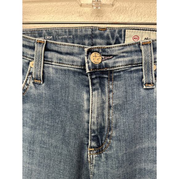 AG Adriano Goldschmied Prima Crop Cigarette Jeans Blue Women US 28 - Picture 4 of 14